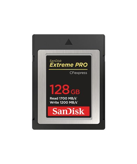 SanDisk Extreme PRO CFexpress Card Type B, 128GB, 1700MB/s Read, 1200MB/s Write