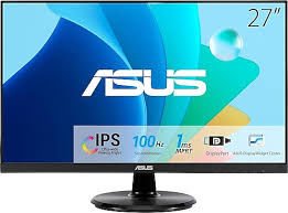 ASUS KURUMSAL VA27DQFR 27 IPS FREESYNC 1920x1080 1ms 100Hz 250cd DP HDMI VGA Hoparlör VESA 3YIL EYECARE FLICKER-FREE ÇERÇEVESİZ DÜŞÜK MAVİ IŞIK MONİTÖR