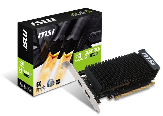 MSI VGA GEFORCE GT 1030 2GH LP OC GT1030 2GB GDDR5 64B DX12 PCIE 3.0 X16 (1XHDMI 1XDP)