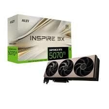 MSI VGA GeForce RTX 5070 TI 16G INSPIRE 3X OC RTX5070TI 16GB GDRR7 256 B DX12 PCIE 5.0 X16 (3XDP 1XHDMI)