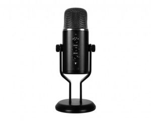 MSI GG IMMERSE GV60 STREAMING MIC YAYINCI MIKROFONU 24bit/96kHz, SARKI SOYLEME, PODCAST, ROPORTAJ, TOPLANTI VE OYUN YAYINLARI ICIN 4 FARKLI KAYIT MODU MAT YUZEYLI ALUMINYUM TASARIM