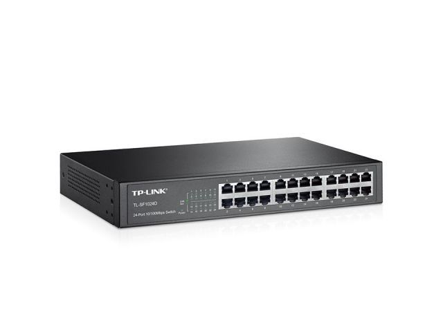 TL-SF1024D 24-Port 10/100Mbps % 75 Enerji Tasarruflu 13'' Çelik Kasa Switch