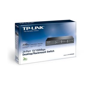 TL-SF1024D 24-Port 10/100Mbps % 75 Enerji Tasarruflu 13'' Çelik Kasa Switch
