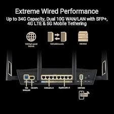 ASUS RT-BE88U WiFi7 BE7200 Dual Band Gigabit Extendable Router
