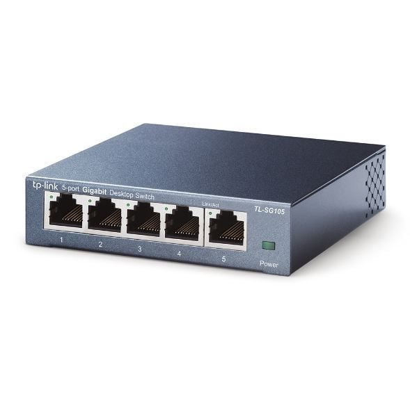 TL-SG105 5-Port 10/100/1000Mbps Qos Destekli Tak ve Kullan % 65 Enerji Tasarruflu