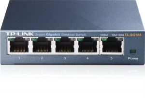TL-SG105 5-Port 10/100/1000Mbps Qos Destekli Tak ve Kullan % 65 Enerji Tasarruflu