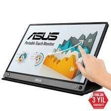 ASUS ZENSCREEN MB166C 15,6 TASINABILIR USB MONITOR IPS 1920x1080 5MS USB-C 3YIL MAT EKRAN USB-C to A ADAPTOR DUSUK MAVI ISIK Monitör