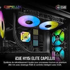 CORSAİR İCUE H115İ ELİTE XT 280MM 2 X AF140 RGB FAN SIVI İŞLEMCİ SOĞUTUCUSU SİYAH (CW-9060069-WW)