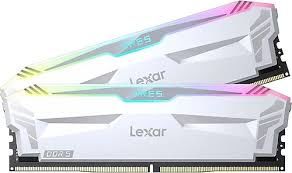 LEXAR ARES RAM DT GAMING DDR5 UDIMM 32GB KIT (2X16GB) 288PIN 6400 CL32 1.4V MEMORY WITH HEATSINK AND RGB LIGHTING DUAL PACK WHITE COLOR LD5EU016G-R6400GDWA