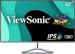 VIEWSONIC VX3276-MHD-3 EGLENCE MONITORU 31.5 4MS 75HZ IPS 1920X1080 FHD 250 VGA HDMI DP 16:9 80M:1 16.7M HOPARLOR 3 KENAR CERCEVESIZ ADAPTIVE SYNC FLICKER FREE MAVI ISIK FILTRESI TILT VESA