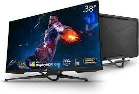 38 ASUS ROG SWIFT PG38UQ 38 GAMING 4K FAST IPS FREESYNC VE G-SYNC UYUMLU 3840x2160 1MS 144HZ DP HDMI USB MM VESA 3YIL EYECARE HDR 135 sRGB DCI-P3 98 HDMI 2.1 Monitör