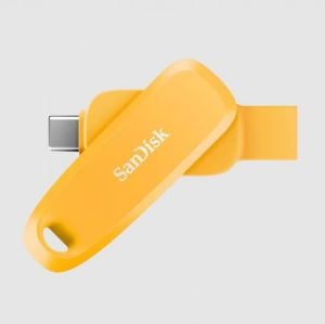 SDDDC6-128G-G46YD 128GB Phone Drive USB Type-C/USB Type-A 100MB/s Yellow Daffodil Color