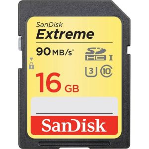 SDSDXNE-016G-GNCIN 16 GB Extreme SDHC 90 MB Class 10 UHS I SD-MMC Kart