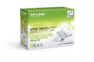 TL-WPA4220KIT 300Mbps, 300m mesafeli, 2 LAN portlu Powerline Adaptör