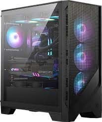 MSI MAG FORGE 320R AIRFLOW Temperli Cam 4x120mm ARGB Fan ATX Gaming Bilgisayar Kasası