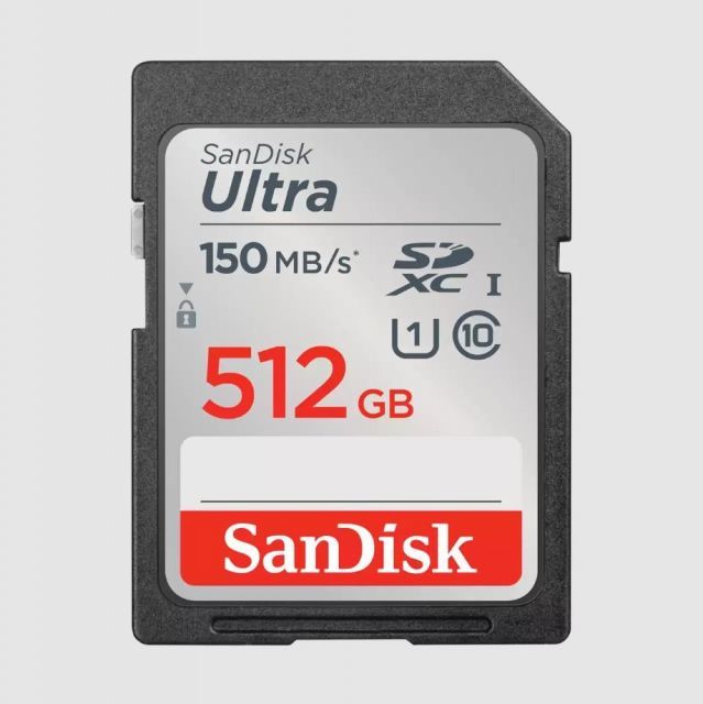 SDSDUNC-512G-GN6IN 512GB Ultra UHS I SD Card 150MB/s