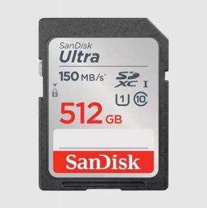 SDSDUNC-512G-GN6IN 512GB Ultra UHS I SD Card 150MB/s