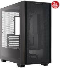 ASUS A21 360 MM SOĞUTUCU ALANI, 380 MM ‘E KADAR GPU ALANI, STANDART ATX PSU DESTEKLİ, GİZLİ KABLO BÖLMELİ, MICRO-ATX KASA