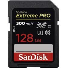 SDSDXDM-128G-GN4IN 128GB Extreme Pro SDXC Memory Card 300MB/s 8K