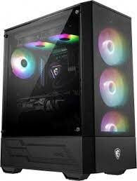 MSI MAG FORGE 112R Temperli Cam 3x120mm 1x120mm ARGB Fan ATX Gaming Bilgisayar Kasası