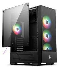 MSI MAG FORGE 112R Temperli Cam 3x120mm 1x120mm ARGB Fan ATX Gaming Bilgisayar Kasası