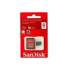 SanDisk 8 GB MicroSD 8G Hafıza Kartı