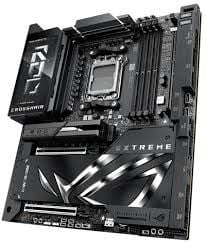 ASUS ROG CROSSHAIR X870E EXTREME AMD X870 AM5 DDR5 9000 HDMI 2xUSB4 5x M2 USB3.2 WiFi 7 + BT AURA RGB 10Gbit + 5Gbit LAN EATX 20+2+2 Güç Aşamaları, USB 20Gbps PD/QC4+ ile 60W a kadar USB Çıkışı, Slim SAS Bağlantısı