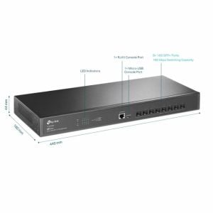 TP-LINK TL-SX3008F 8 PORT 10G MULTI GIGABIT SWITCH