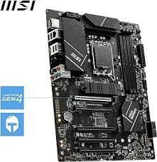 MSI MB PRO B760-P DDR4 II SOKET 1700 DDR4 5333(OC) PCI-E ,M.2 USB3.2 HDMI,DP  1x 2.5G LAN ATX