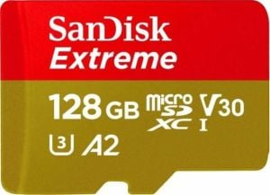 SDSQXAA-128G-GN6MN 128GB Extreme microSD UHS I Card 190MB/s 90MB/s