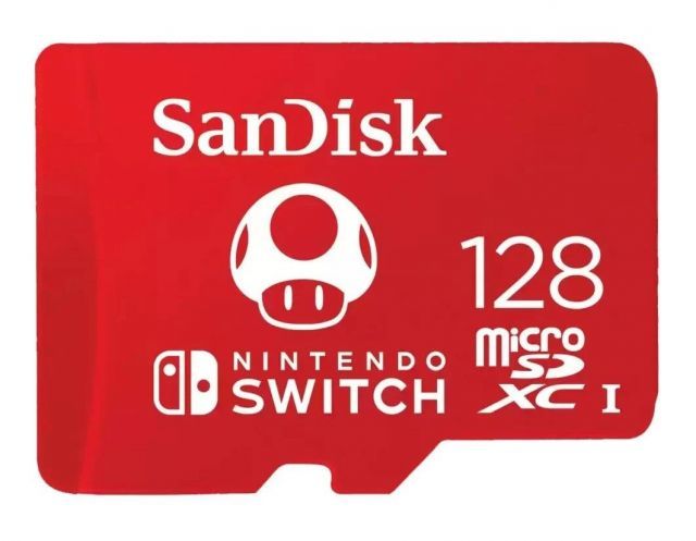 SDSQXAO-128G-GN3ZN 128GB Nintendo MicroSDXC UHS-I card 100MB/s 90MB/s