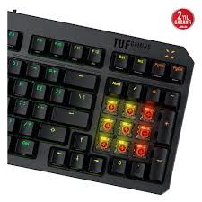 ASUS TUF GAMING K3 GEN II RED SWITCH, KOMPAKT 97 TUŞ DİZİLİMİ, OPTİK-MEKANİK RGB ANAHTARLAR, SES AZALTICI KÖPÜK, IP57 SU GEÇİRMEZLİK, ÇIKARILABİLİR ÜST PLAKA VE AURA SYNC