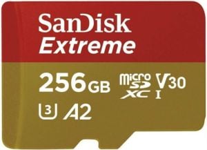 SDSQXAV-256G-GN6MN 256GB Extreme microSD UHS I Card 190MB/s 130MB/s