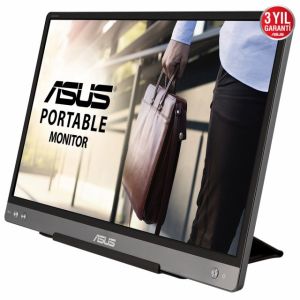 ASUS ZENSCREEN MB14AC 14 TASINABILIR USB MONITOR IPS 1920x1080 5MS USB TYPE-C 3YIL MAT EKRAN . USB TYPE-C to A ADAPTOR. DUSUK MAVI I