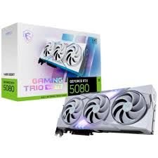 MSI VGA GEFORCE RTX 5080 16G GAMING TRIO OC WHITE RTX5080 16GB GDRR7 256 B DX12 PCIE 5.0 X16 (3XDP 1XHDMI)