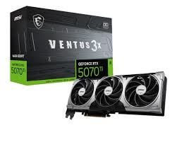 MSI VGA GEFORCE RTX 5070 TI 16G VENTUS 3X OC RTX5070TI 16GB GDRR7 256B DX12 PCIE 5.0 X16 (3XDP 1XHDMI)