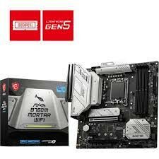 MSI MB MAG B760M MORTAR WIFI II SOKET 1700 DDR5 7800(OC) PCI-E Gen 5 3X M.2 USB3.2 HDMI DP  1x 2.5G LAN  WI-FI 6E ATX