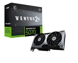 MSI VGA GEFORCE RTX 5070 12G VENTUS 2X OC RTX5070 12GB GDRR7 192B DX12 PCIE 5.0 X16 (3XDP 1XHDMI)