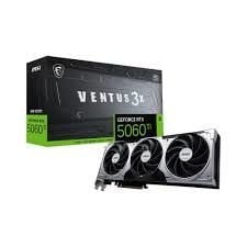 MSI VGA GEFORCE RTX 5060 TI 8G VENTUS 3X OC RTX5060TI 8GB GDDR7 128B DX12 PCIE 5.0 X16 (3XDP 1XHDMI)