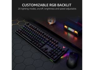 13034 V500PRO RGB / Antighosting Mechanical Blue Switch Gaming Keyboard Black