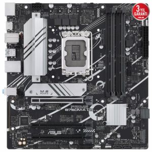 ASUS MB PRIME B760M-A D4 Intel B760 LGA1700 DDR4 5333 DP HDMI 2x M2 USB3.2 AURA RGB 2.5Gbit LAN mATX ASUS 5X PROTECTION III, Armoury Crate, AI Suite 3