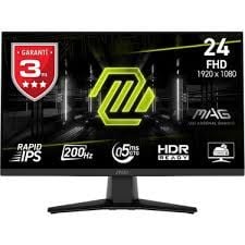 MSI 23.8 MAG 242F 1920x1080 (FHD) 16:9 FLAT RAPID IPS 200HZ 0.5MS (GTG) FREESYNC PREMIUM GAMING MONITOR