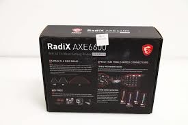 MSI RADIX AXE6600 WIFI 6E TRI-BAND GAMING ROUTER