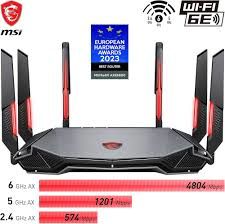 MSI RADIX AXE6600 WIFI 6E TRI-BAND GAMING ROUTER