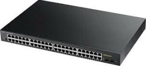 ZYXEL GS1900-48HP 48 PORT 24x10/100/1000+24xPOE PORT+2xSFP L2 WEB YÖNETİLEBİLİR POE SWITCH (170 WATT)