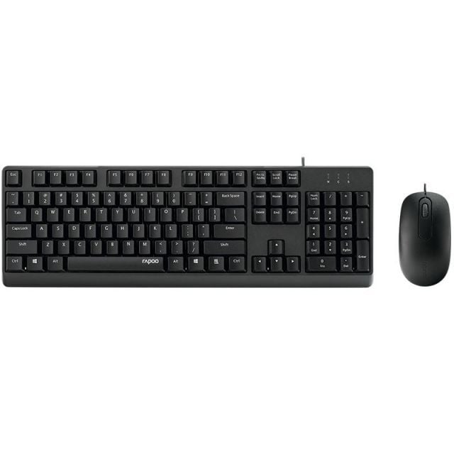 13386 X130Pro Kablolu USB TR Klavye Mouse Set Siyah