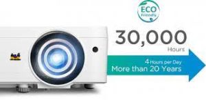 VIEWSONIC LS550WH LED WXGA 1280x800 3000 LED LUMEN HDMI RS232 RJ45 3.000.000:1 3D KISA MESAFE PROJEKSIYON