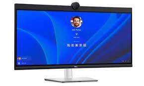 34 DELL P3424WEB CURVED 3900R IPS 8MS 60HZ 3440 x 1440 VESA 1x DP 1x HDMI VIDEO CONFERENCING MONITOR