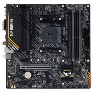 ASUS TUF GAMING A520M-PLUS WIFI AMD A520 AM4 DDR4 4800 DP HDMI VGA M2 USB3.2 AC WIFI BT AURA RGB MATX 128GB KADAR RAM DESTEĞİ ASUS TUF PROTECTION