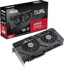 ASUS RADEON DUAL-RX7700XT-O12G 12GB GDDR6 192bit 2599 MHz OC HDMI 3xDP RGB EKRAN KARTI